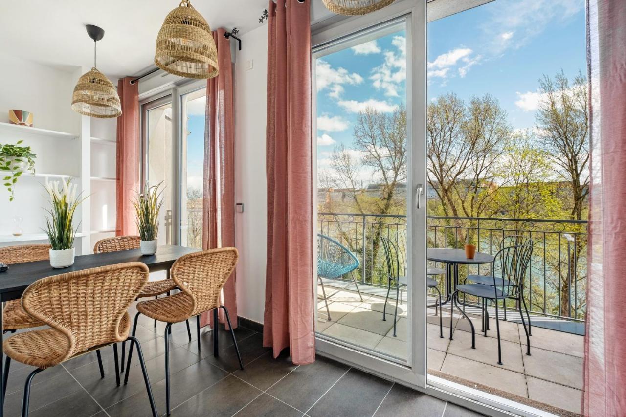 Lyon Cite- Appartement Vue Rhone Terrasse-Caluire Exterior photo